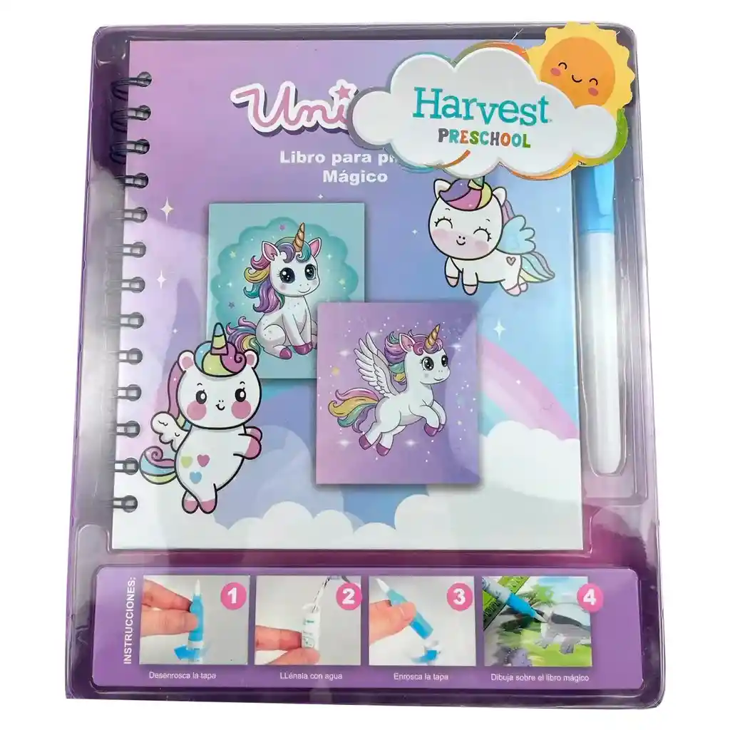 Set Lapiz Dibujos Magicos Unicornio
