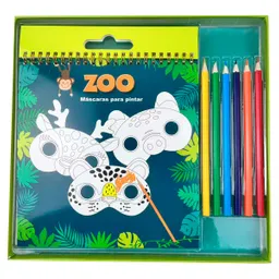 Set Harvest-ps 15 Mascaras Colorear Zoo