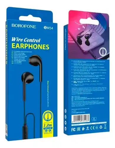 Audifono Borofone Bm54 Jack 3.5mm Negro