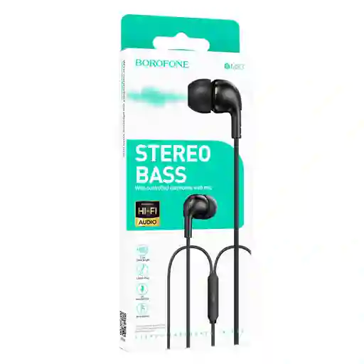 Audifonos Borofone Bm83 Jack 3.5mm Negro