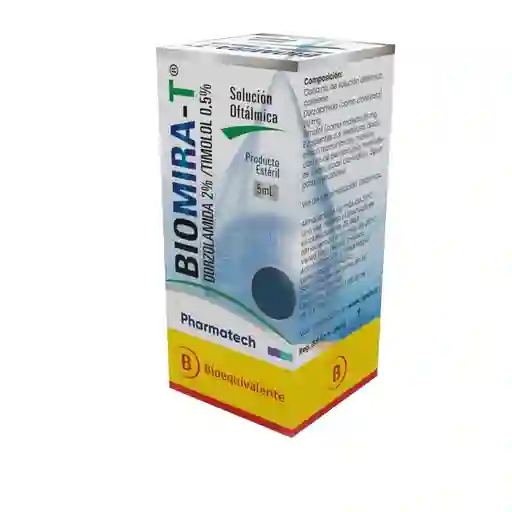 Biomira-t Sol Oft Dorzolamina 2% Timolol 0.5%