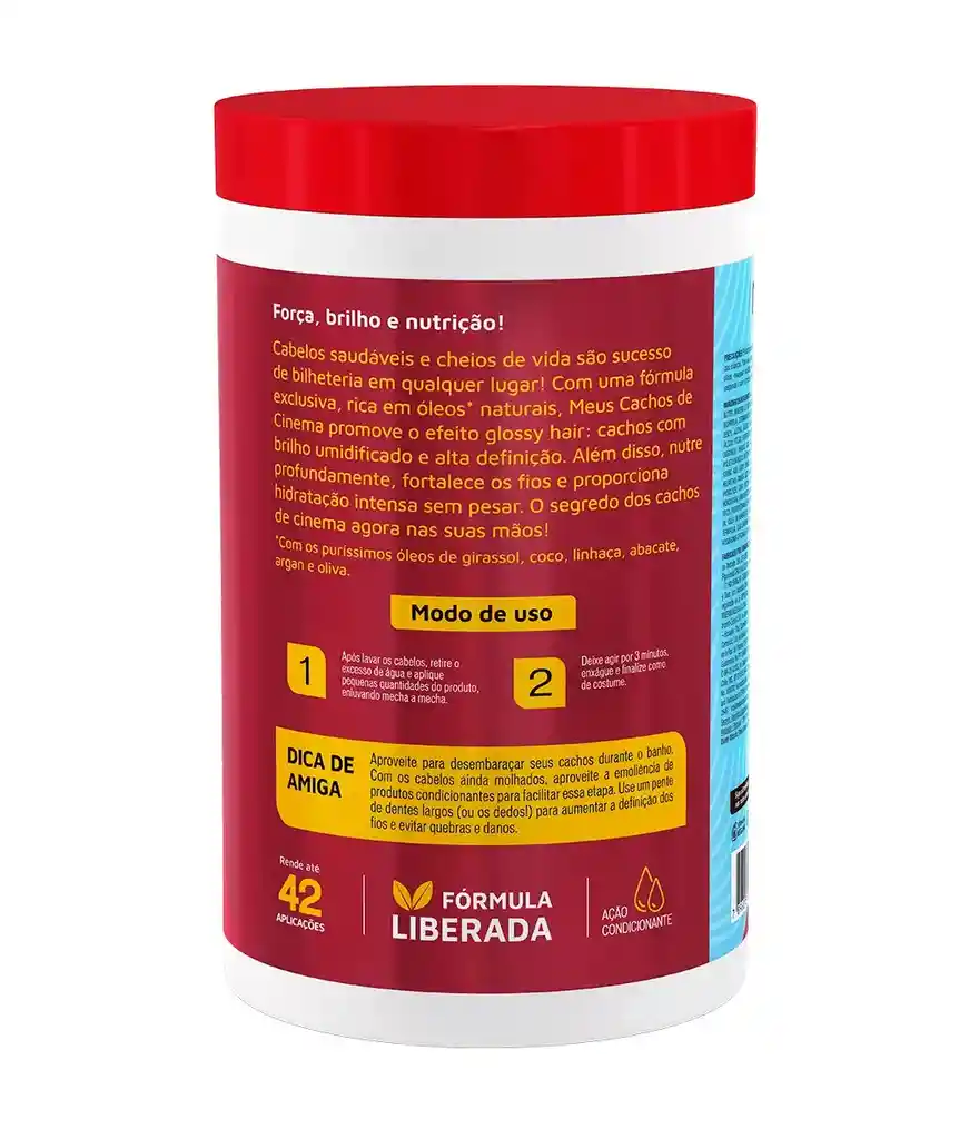 Crema De Tratamiento Meus Cachos De Cinema Novex 1kg