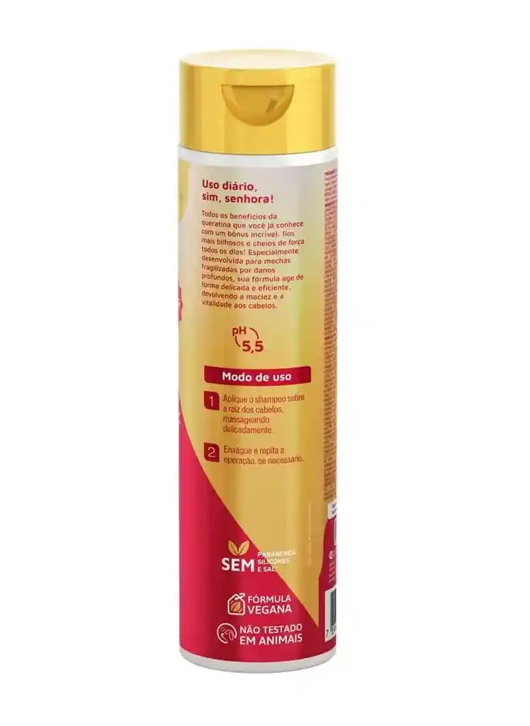 Shampoo Recarga De Queratina Novex 300ml