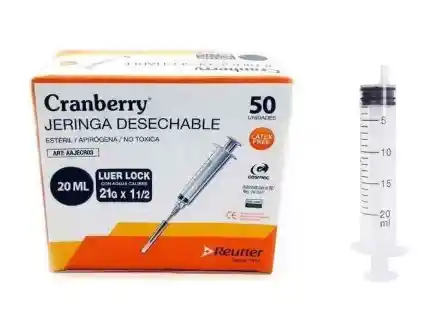 Jeringa Desechable X 20 Ml