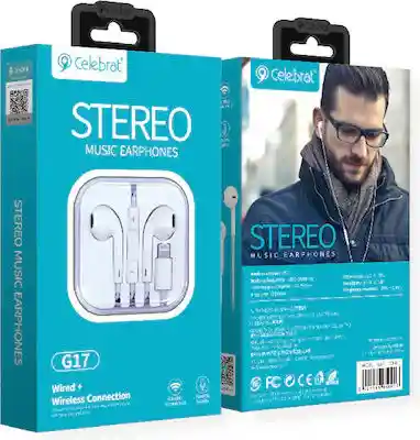 Audifono Celebrat G17 Conexion Lightning (bluetooth)