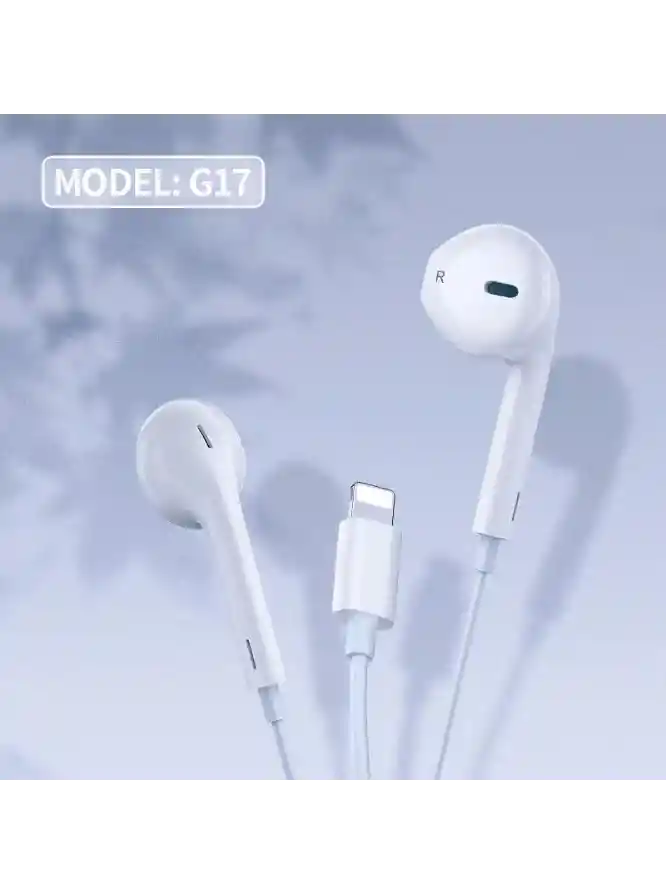 Audifono Celebrat G17 Conexion Lightning (bluetooth)