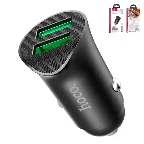 Cargador De Auto Hoco Z39 Doble Usb 18w