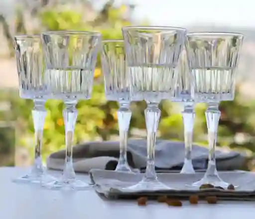 Rcr Set 6 Copas Blanco Timeless