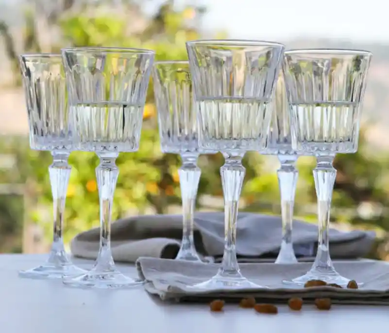 Rcr Set 6 Copas Blanco Timeless