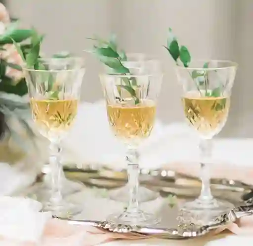 Rcr Set 6 Copas Blanco Melodia