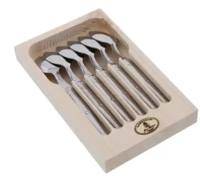 Laguiole Set 6 Cucharitas Ivory