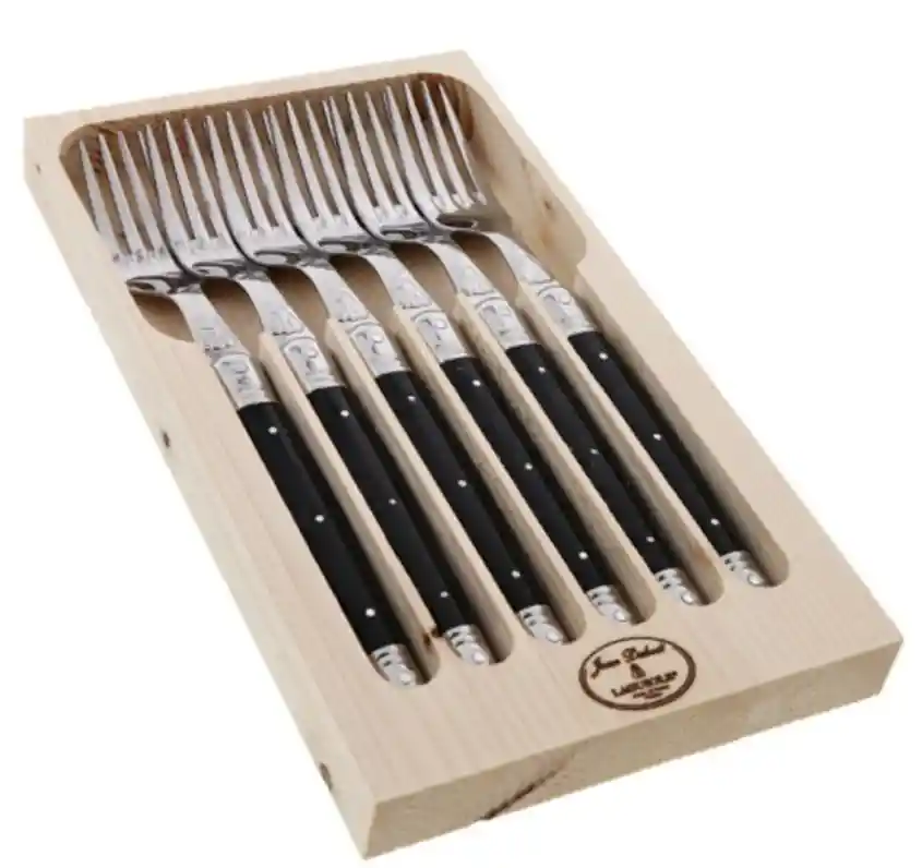 Laguiole Set 6 Tenedores Marmol