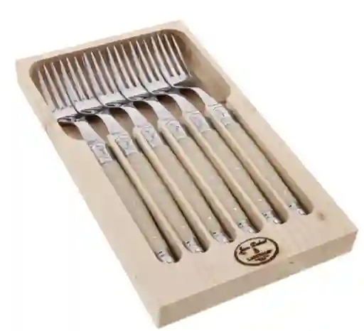 Laguiole Set 6 Tenedores Ivory