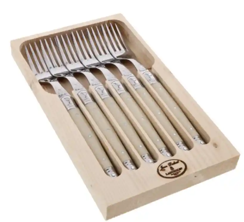 Laguiole Set 6 Tenedores Ivory