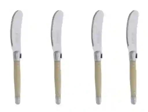 Laguiole Set 4 Cuchillos Mantequilla Marmol