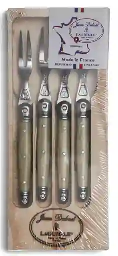 Laguiole Set 4 Tenedores Aperitivo Marmol