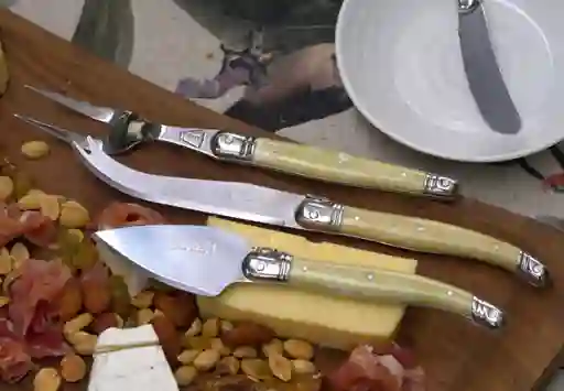 Laguiole Set 3 Piezas Aperitivo Mamrol (2 Cuchillos + 1 Tenedor)
