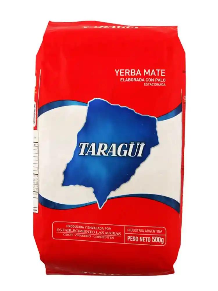 Yerba Mate Con Palo Sin Gluten 500 Gr Marca Taragui