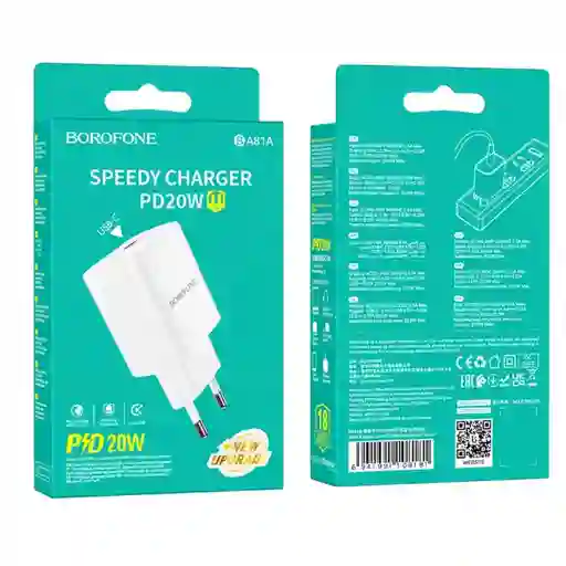 Enchufe Borofone Ba81a Usb-c 20w