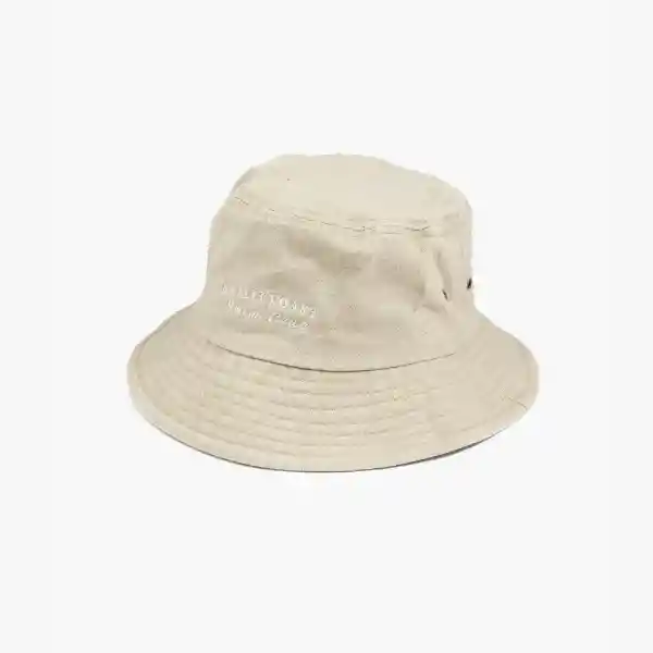 Sombrero Texto Bordado Beige
