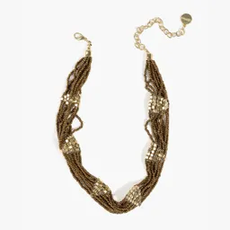 Collar Choker Rombos Dorado