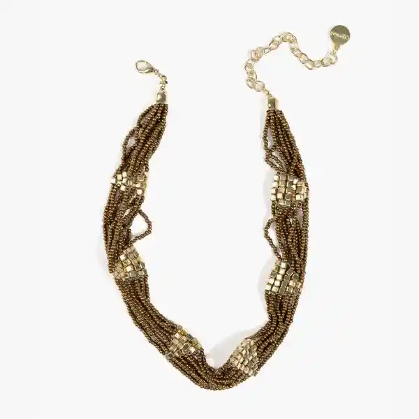Collar Choker Rombos Dorado