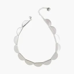 Collar Medialunas Plateado