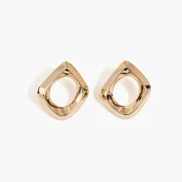 Aros Rombo Irregular Dorado