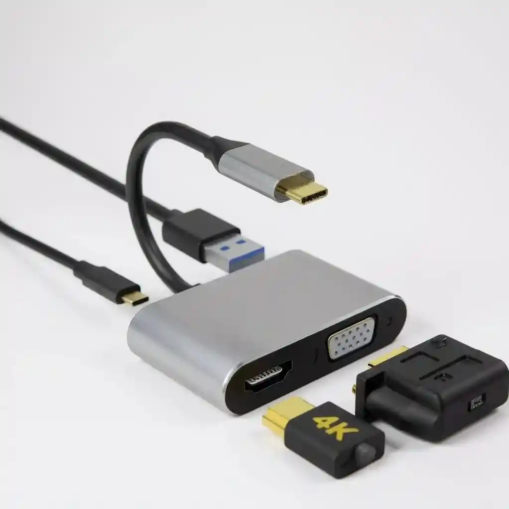 Hub 4 En 1 Conexión Vga