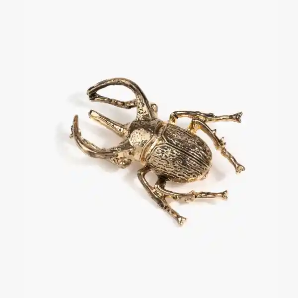 Prendedor Fiesta Escarabajo Dorado