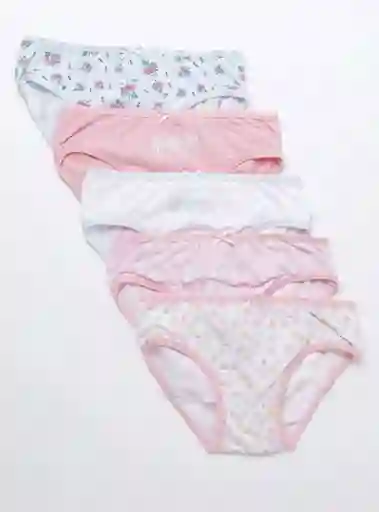Pack 5 Calzon Algodon Nina Harvest Multicolor 4