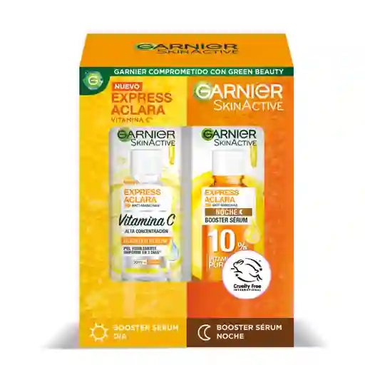Pack Garnier Rutina Antimanchas Serum Dia 30 Ml + Noche 30 Ml