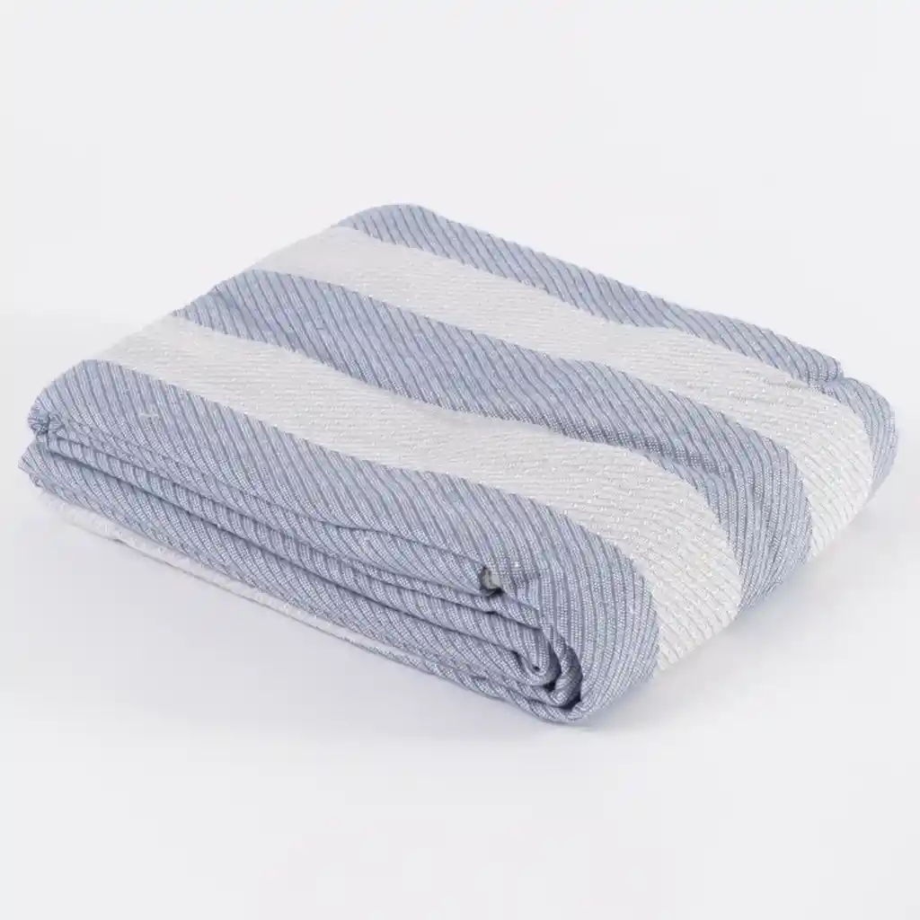 Ripley Home-cortina De Bano Lineas Blue 180x180