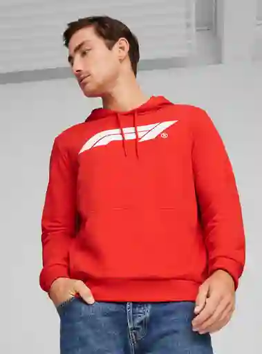 Puma-poleron F1 Ess Logo Hood 625853 03 Rojo L