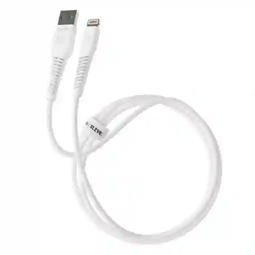 Cable Carga Sleve Line X Usb A Lightning Blanco
