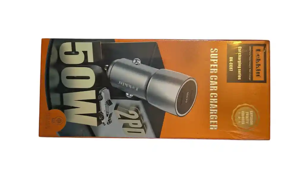 Cargador De Auto 50w Para Celulares Usb-c
