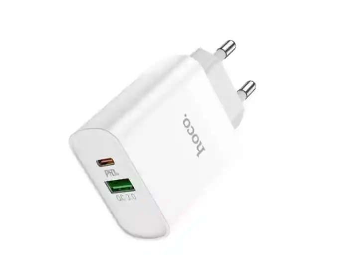 Enchufe Hoco C80a Conexion Usb-c Y Usb 20w