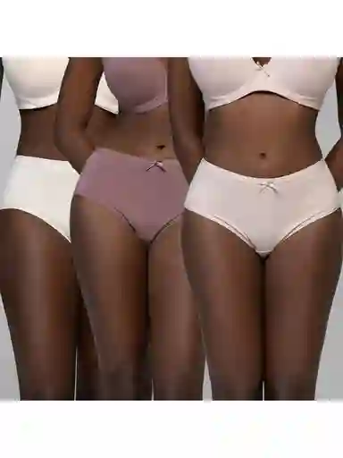Pack 3 Pantaleta 98681mkp Nude Xl