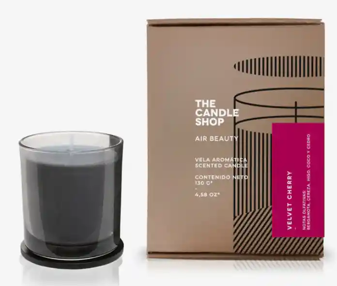 Vela Grey M Velvet Cherry