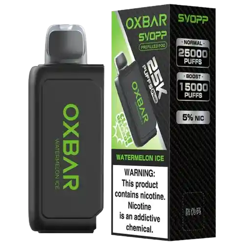 Kit Oxbar Svopp 25000 Puffs Watermelon Ice (recarga+bateria)
