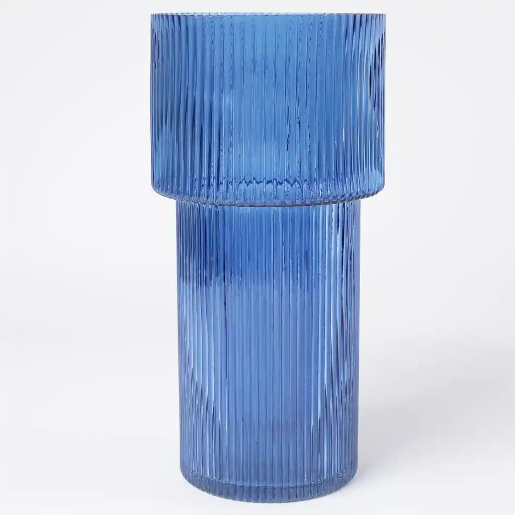 Jarron Decorativo Ripley Home Midnight Chill Vidrio Azul
