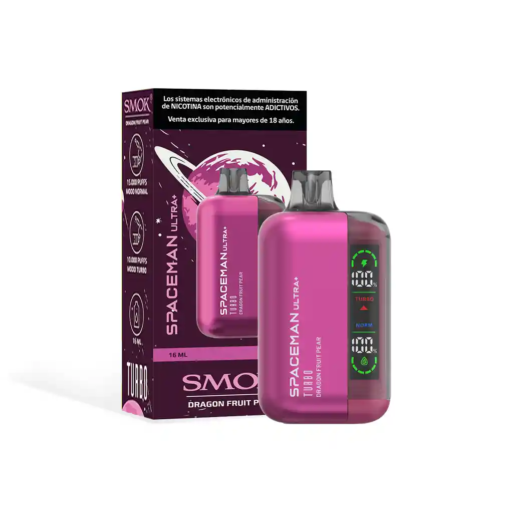 Vaporizador Smok Spaceman Turbo+ 15000 Puffs - Dragon Fruit Pear