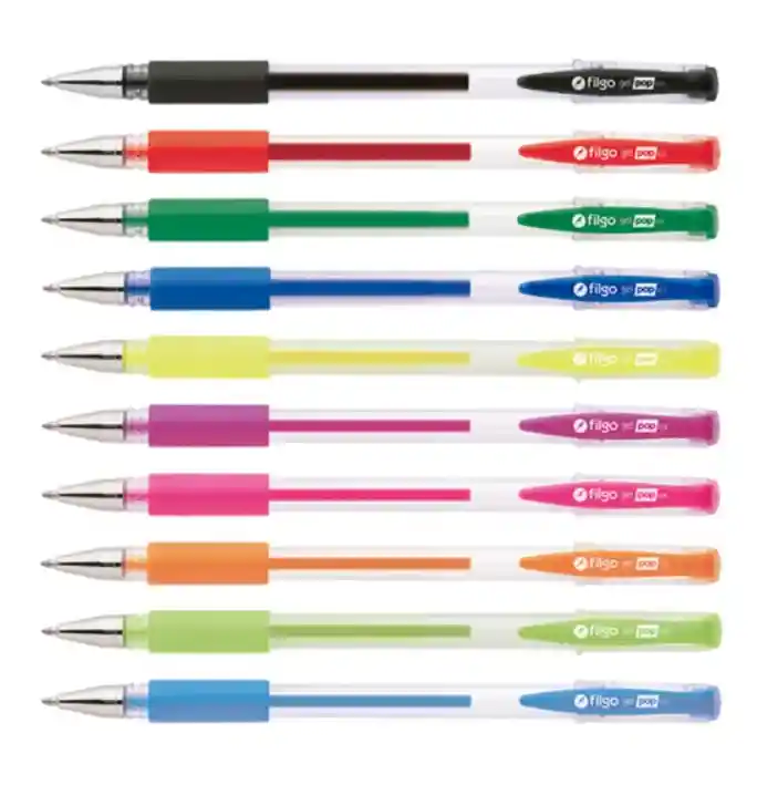 Estuche Gel Pop 10 Colores Clásicos Y Flúor