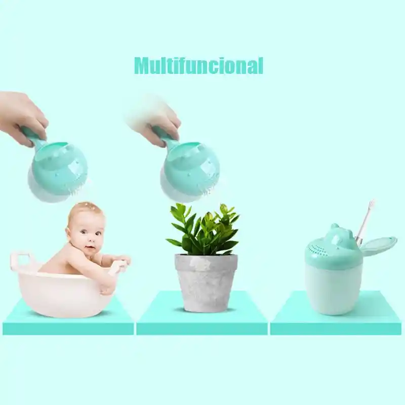 Vaso Enjuague Cascada Regadera De Ducha Baño Niños Bebes