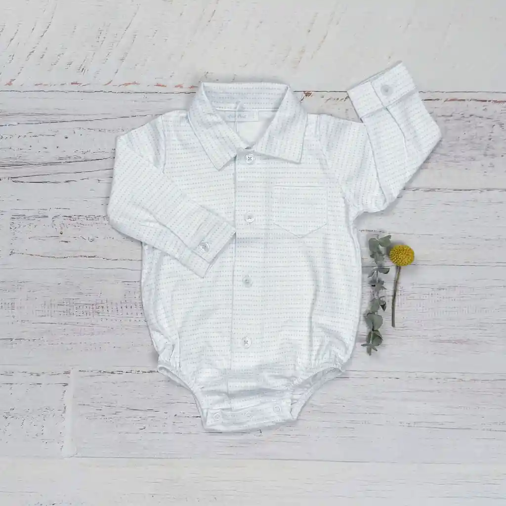 Body Camisa Noa Talla 6/9 Meses