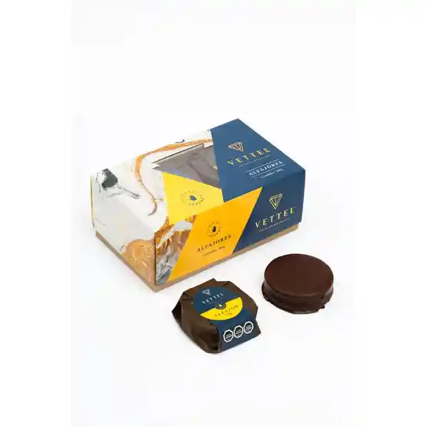 Caja Alfajor Artesanal Leche 6 Unidades