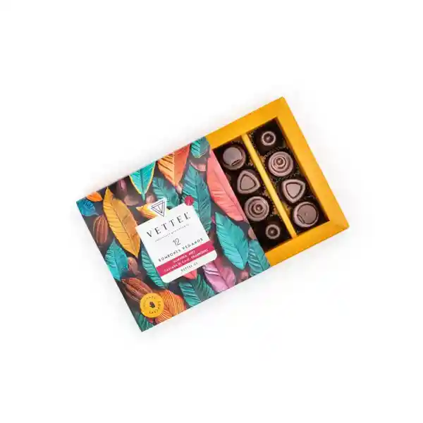 Caja Bombones Veganos 12 Unidades