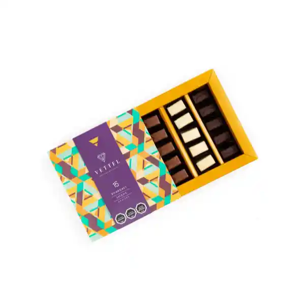 Caja Bombones Macizos Suizos 15 Unidades
