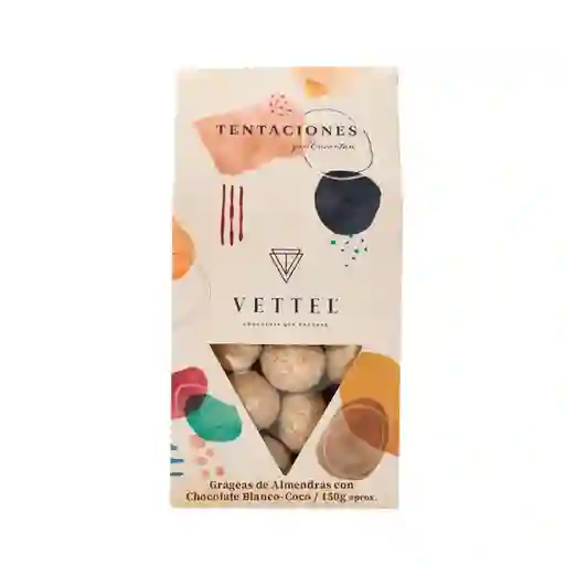 Caja Grageas Almendras Blanco Coco 150 Gramos