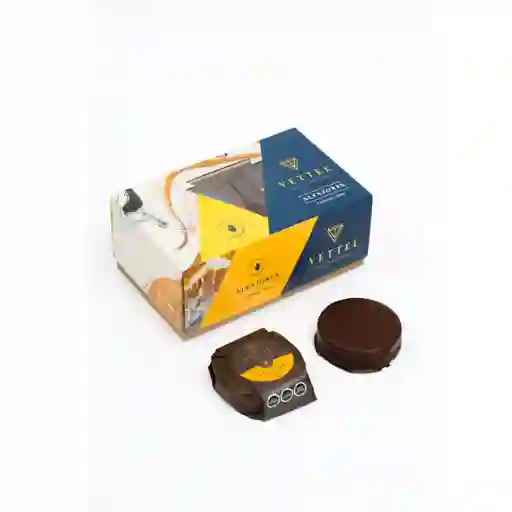 Caja Alfajor Artesanal Bitter 6 Unidades
